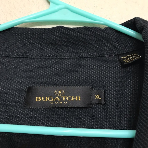 Bugatchi Button Down Casual. Size Xl. Black - Picture 4 of 4